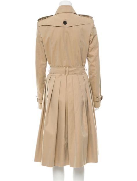 burberry london pleated trench coat|Burberry trench coats for ladies.